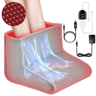 New Red Light Therapy for Feet Dual Wavelength 160 LEDs for Foot Pain Relief Adjustable Power and Time Controller.
