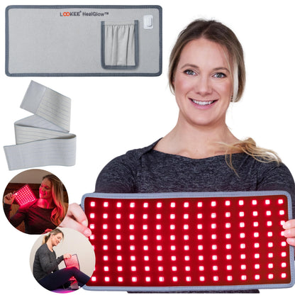 LOOKEE HealGlow Pro Medical Grade Red Light Therapy Belt - LED Technology - 60W Powerful Infrared Light Therapy for Body Pain Relief - New Upgraded 2025 Version - FSA & HSA Eligible