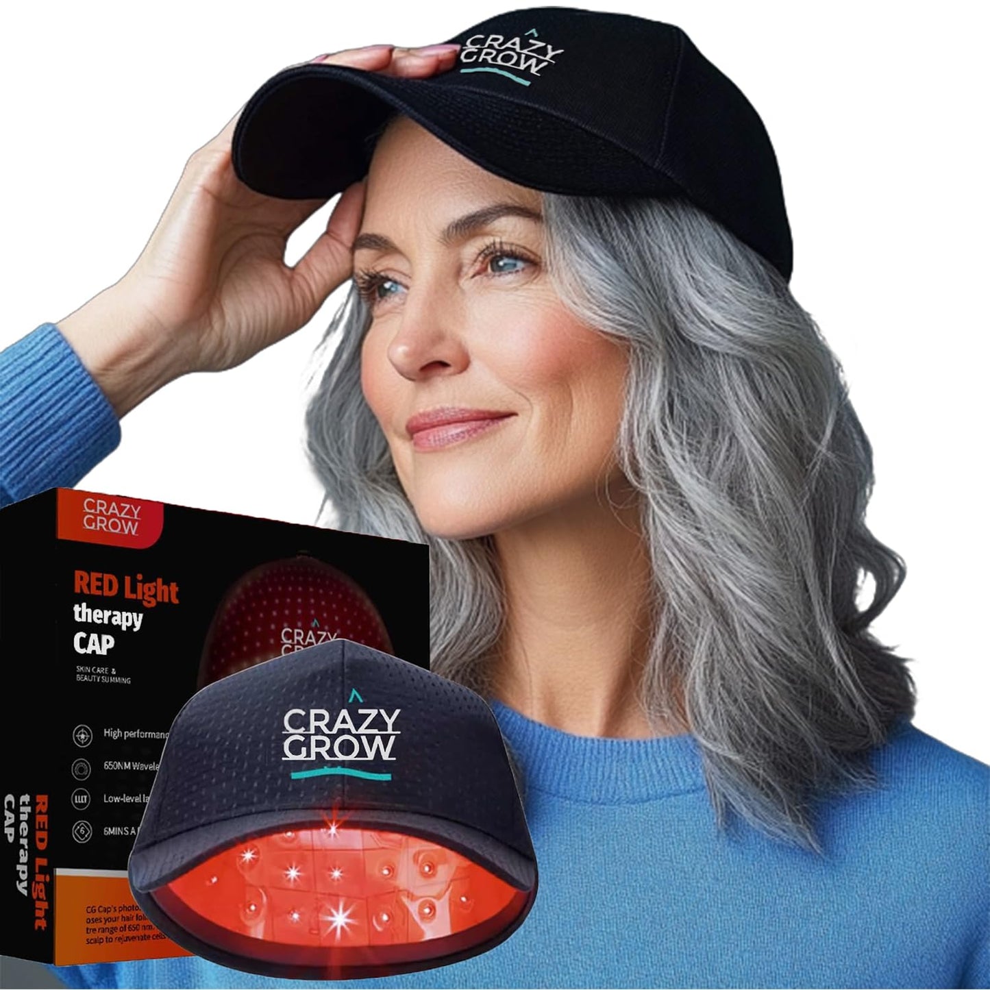 Laser Hair Growth CapLaser Therapy Device for Hair Regrowth - Hair Loss Treatments Hat for Men Women -Red Light Therapy Cap Laser Therapy Cap