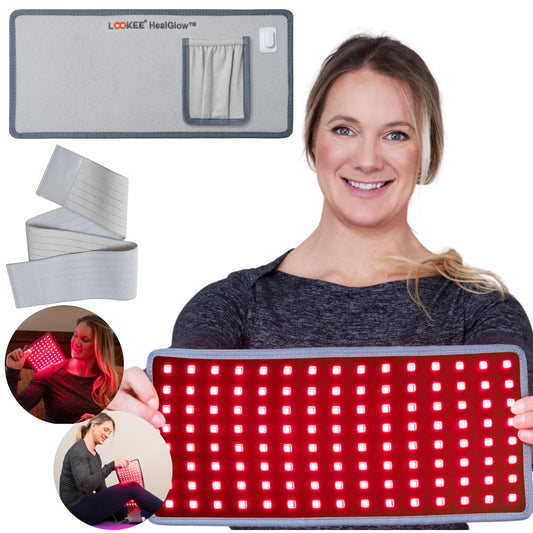LOOKEE HealGlow Pro Medical Grade Red Light Therapy Belt - LED Technology - 60W Powerful Infrared Light Therapy for Body Pain Relief - New Upgraded 2025 Version - FSA & HSA Eligible