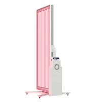 Red Light Therapy Panel Engineered for Clinical Use, Full Body Coverage, Digital Control, Mobile Wheeled Base